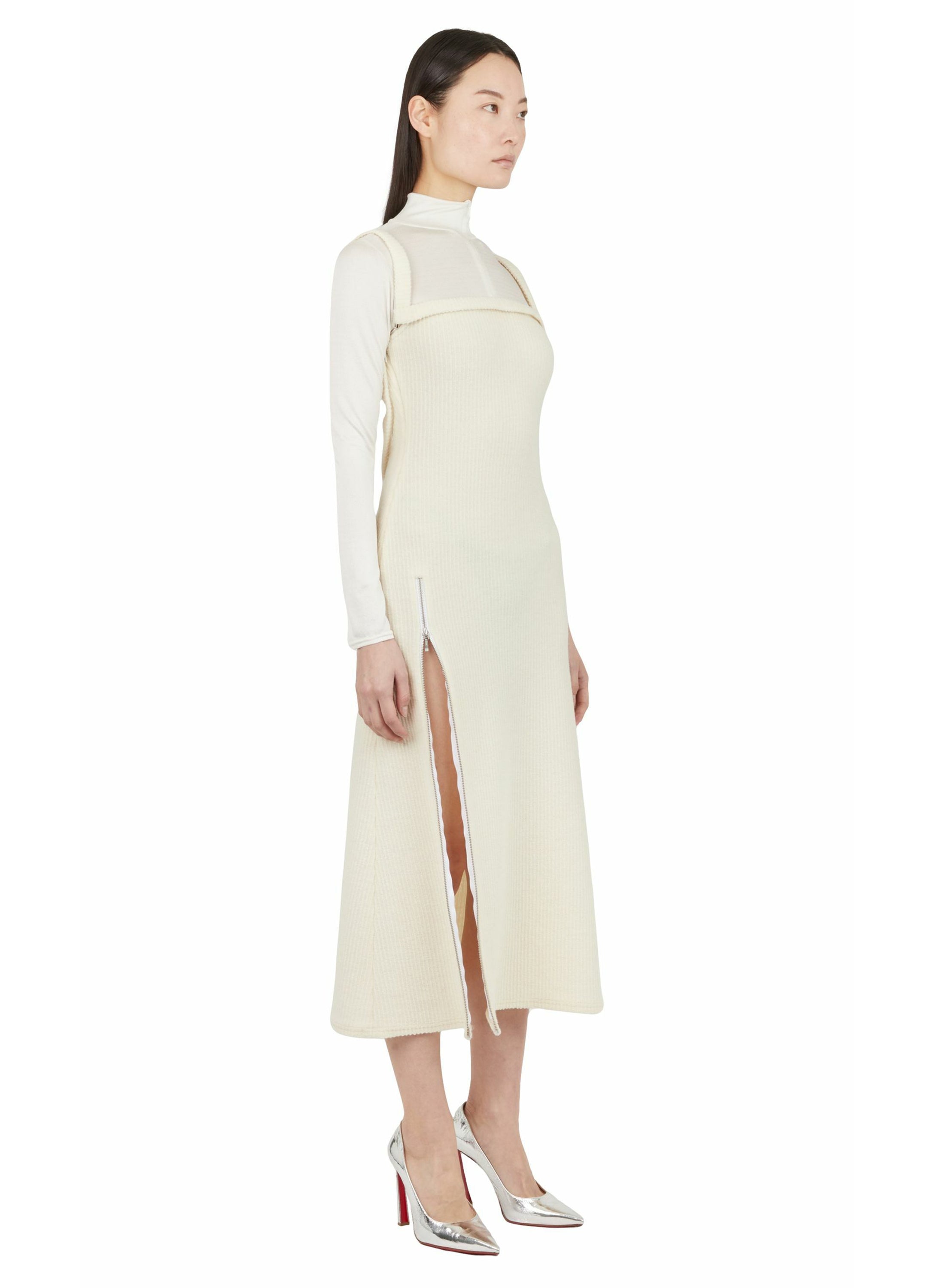 HIGH-NECK LONG DRESS